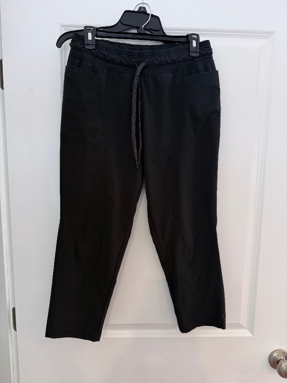 Prana 3/4 length black drawstring outdoor hiking travel pants Womens Small
